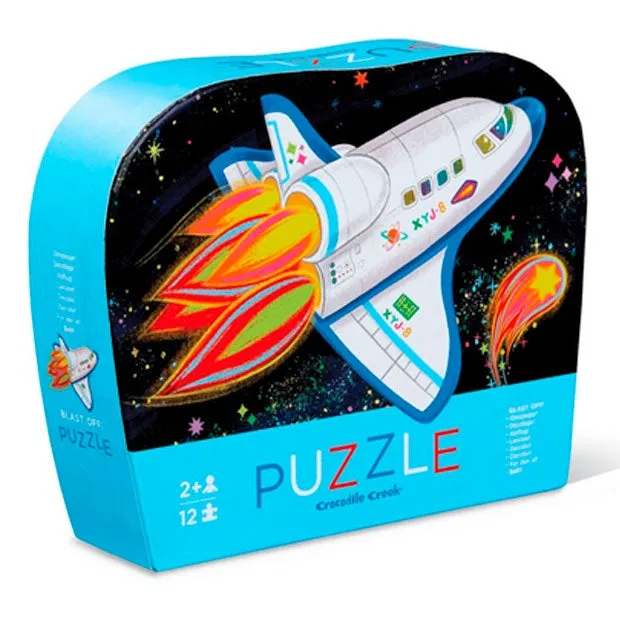 Crocodile Creek | Mini Shaped Puzzle 12pc - Rocket