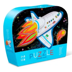 Crocodile Creek | Mini Shaped Puzzle 12pc - Rocket