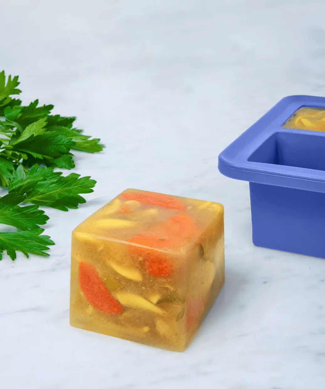 Cup Cube Silicone Food Storage Tray