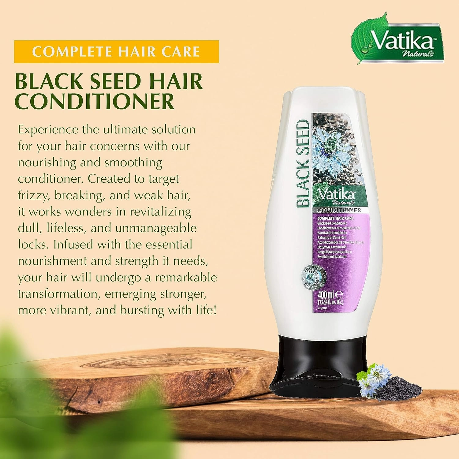 Dabur Vatika Naturals Shampoo and Conditioner Set (Black Seed)