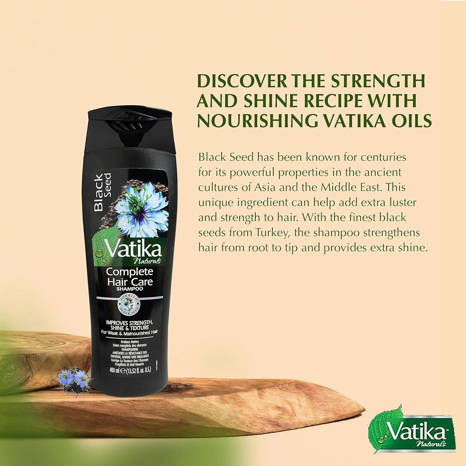 Dabur Vatika Naturals Shampoo and Conditioner Set (Black Seed)