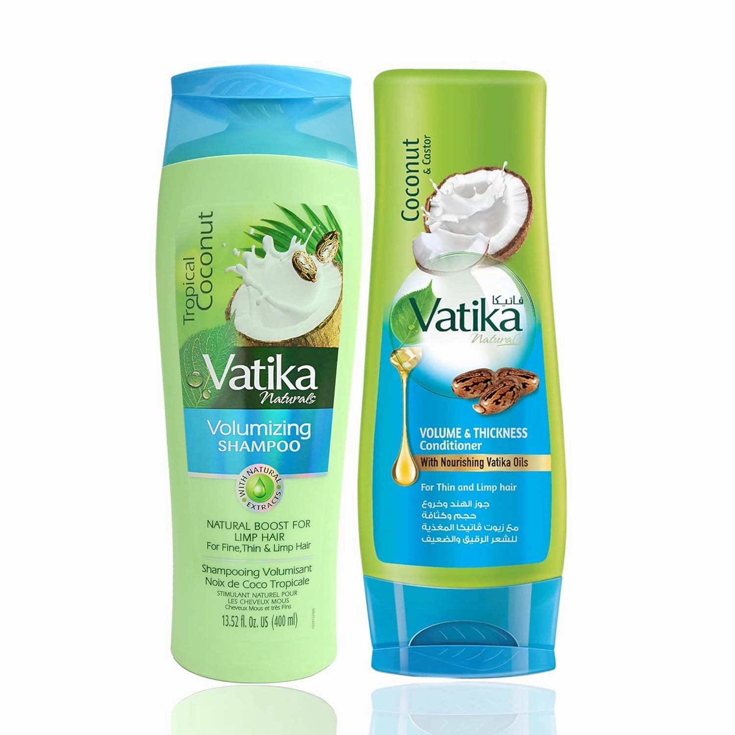 Dabur Vatika Naturals Shampoo and Conditioner Set (Coconut)