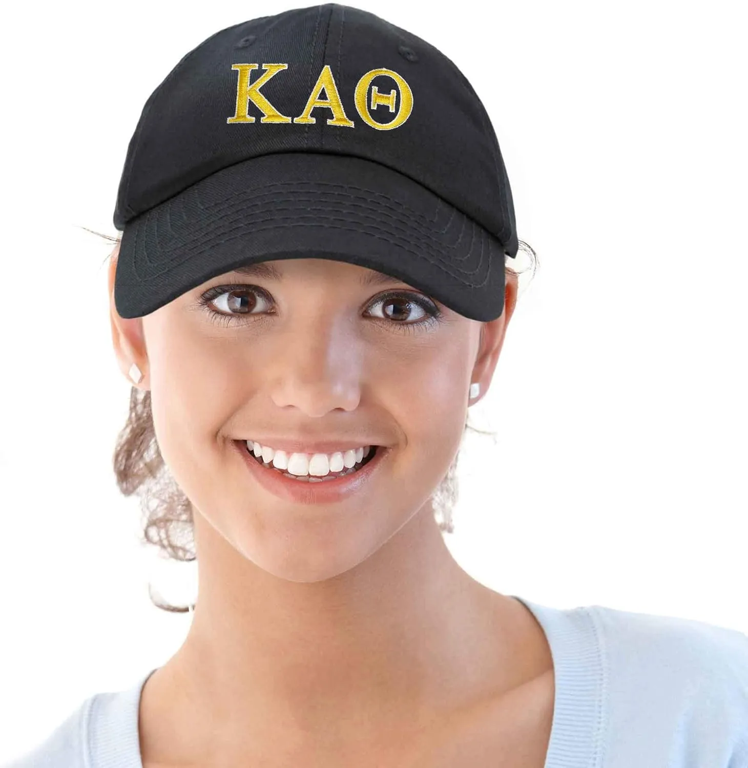 DALIX Kappa Alpha Theta Sorority Hat Womens Greek Letters Embroidered Baseball Cap