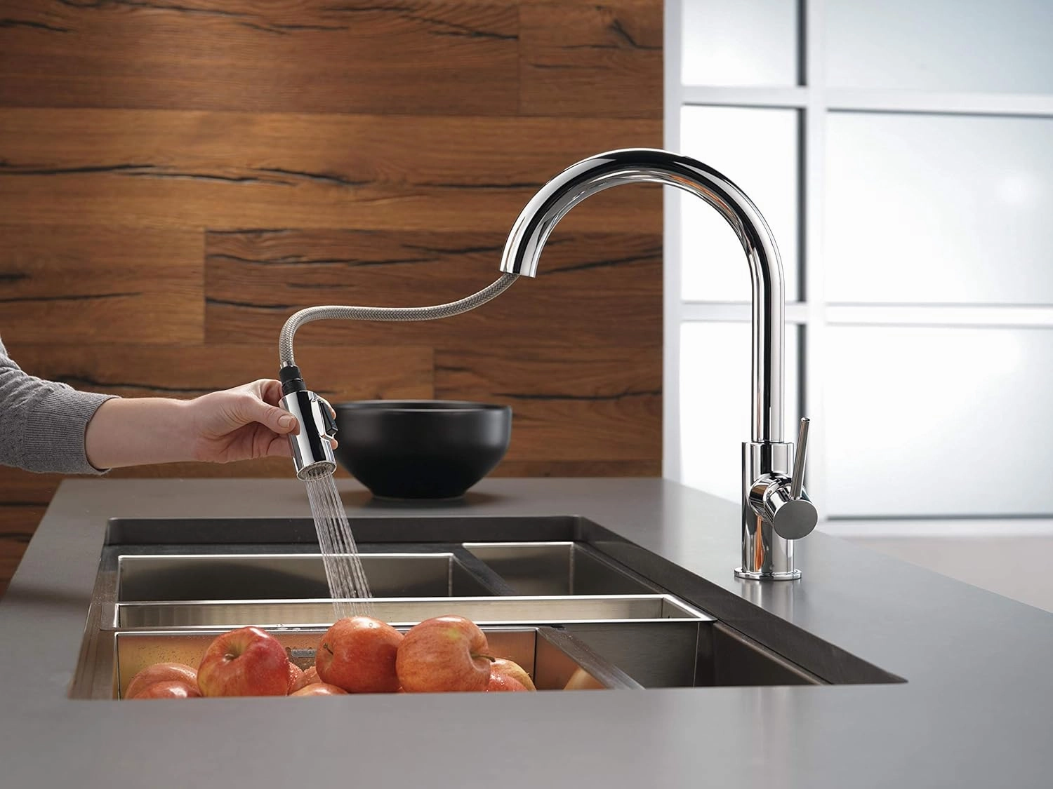 Delta 9159-DST Trinsic Kitchen Faucet, Standard, Chrome