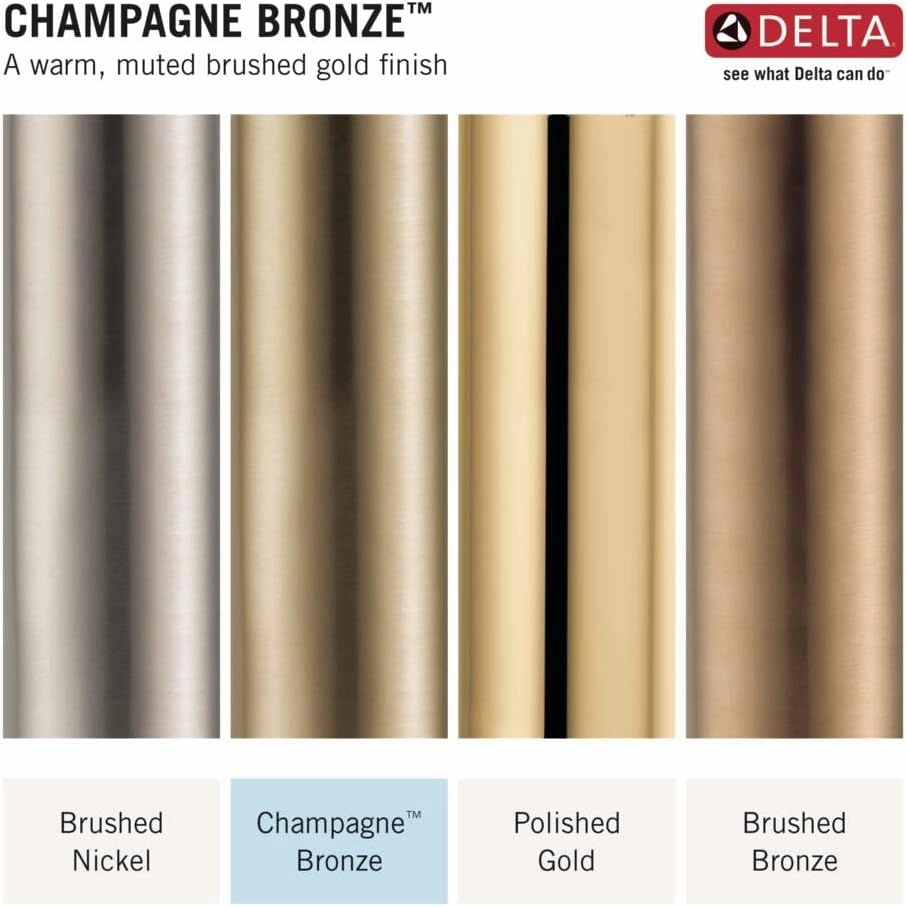 Delta Faucet Essa Gold Bar Faucet with Pull Down Sprayer, Gold Bar Sink Faucet Single Hole, Wet Bar Faucets Single Hole, Prep Sink Faucet, Faucet for Bar Sink, Champagne Bronze 9913-CZ-DST