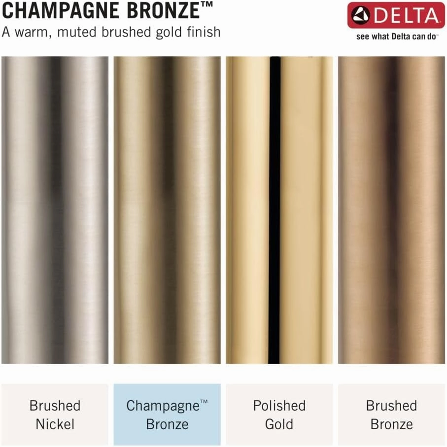 Delta Faucet Trinsic Gold Kitchen Faucet, Kitchen Faucets with Pull Down Sprayer, Sink Faucet with Magnetic Docking Spray Head, Champagne Bronze 9159-CZ-DST