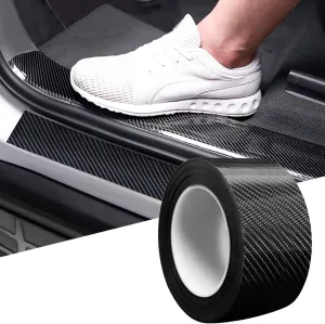 DGSL Car Door Edge Guards Door Sill Protector 5D Carbon Fiber Car Wrap Film Vinyl Automotive Wrap Film Car Door Sill Protection Film Anti-Collision Fits for Most Car (2.7In x 49Ft)