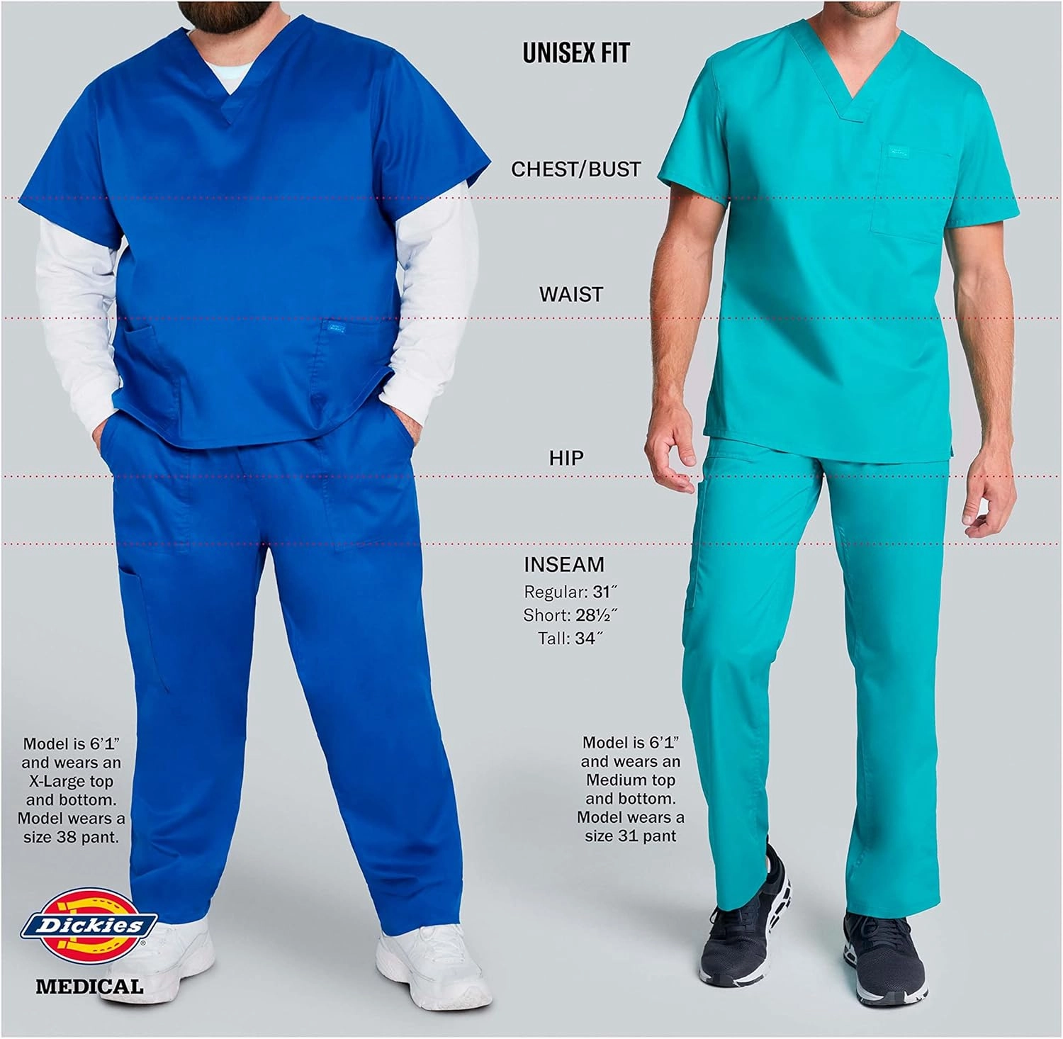 Dickies Women and Men Natural Rise Pant with 2 Pockets and Adjustable Drawstring, 83006