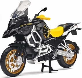 Diecast Motorcycle Model Kit 1/12 Scale R1250 GS ADV Model Motorcycles,Kids Motorcycles Toy Front Wheel Can Be Steered Left and Right,Motorcycle Toys for Kids 3-5（Yellow）