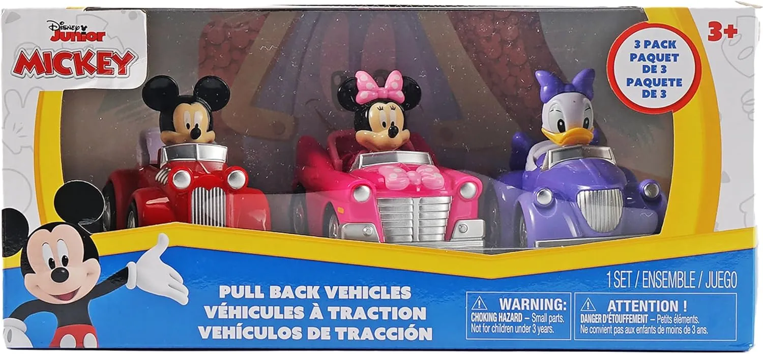 Disney Jr. 3.5" Pull-Back Assortment 3-Pack