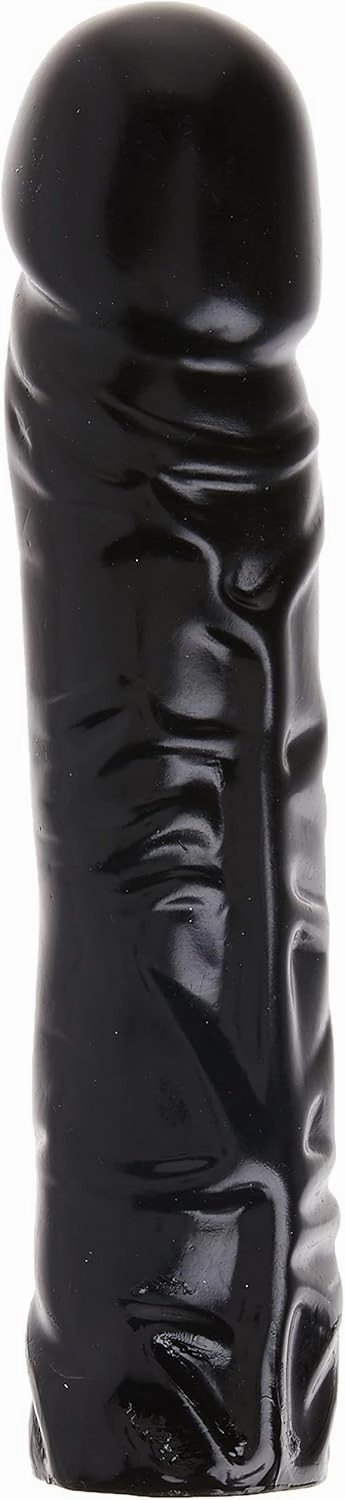 Doc Johnson Vac U Lock Codeblack Classic Dong, 8 inch