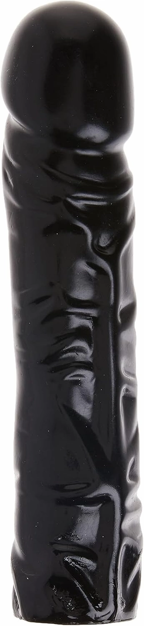 Doc Johnson Vac U Lock Codeblack Classic Dong, 8 inch