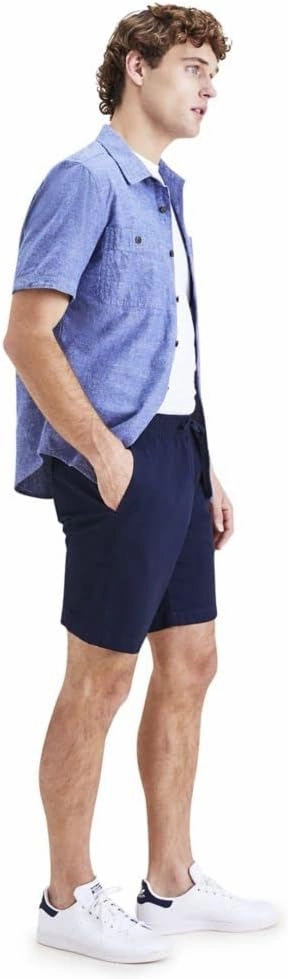DOCKERS Mens Ultimate Straight Fit 7.5" Pull on Shorts With Supreme Flex