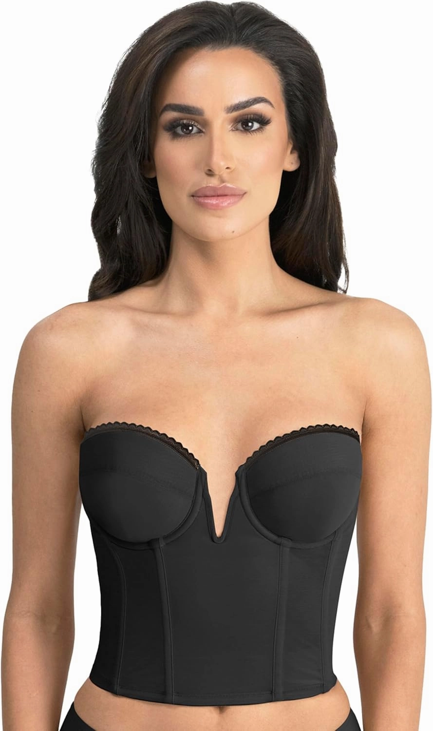Dominique Valerie Backless Strapless Bra for Women #6390 - V-Wire Plunge, Memory Foam Cups - Lingerie for Women