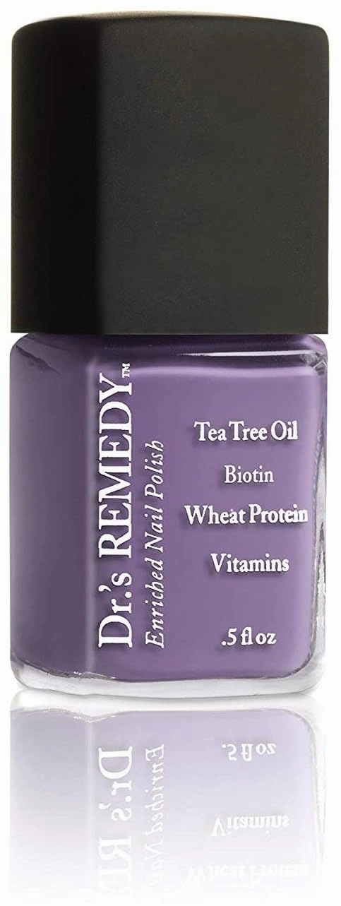 Dr’s Remedy 3 Pack Nail Polish Kit, PURPLE Power, Non Toxic and Organic All Natural Enriched Nail Strengthener - TOTAL Two-in-One/AMITY Amethyst/LYRICAL Lilac