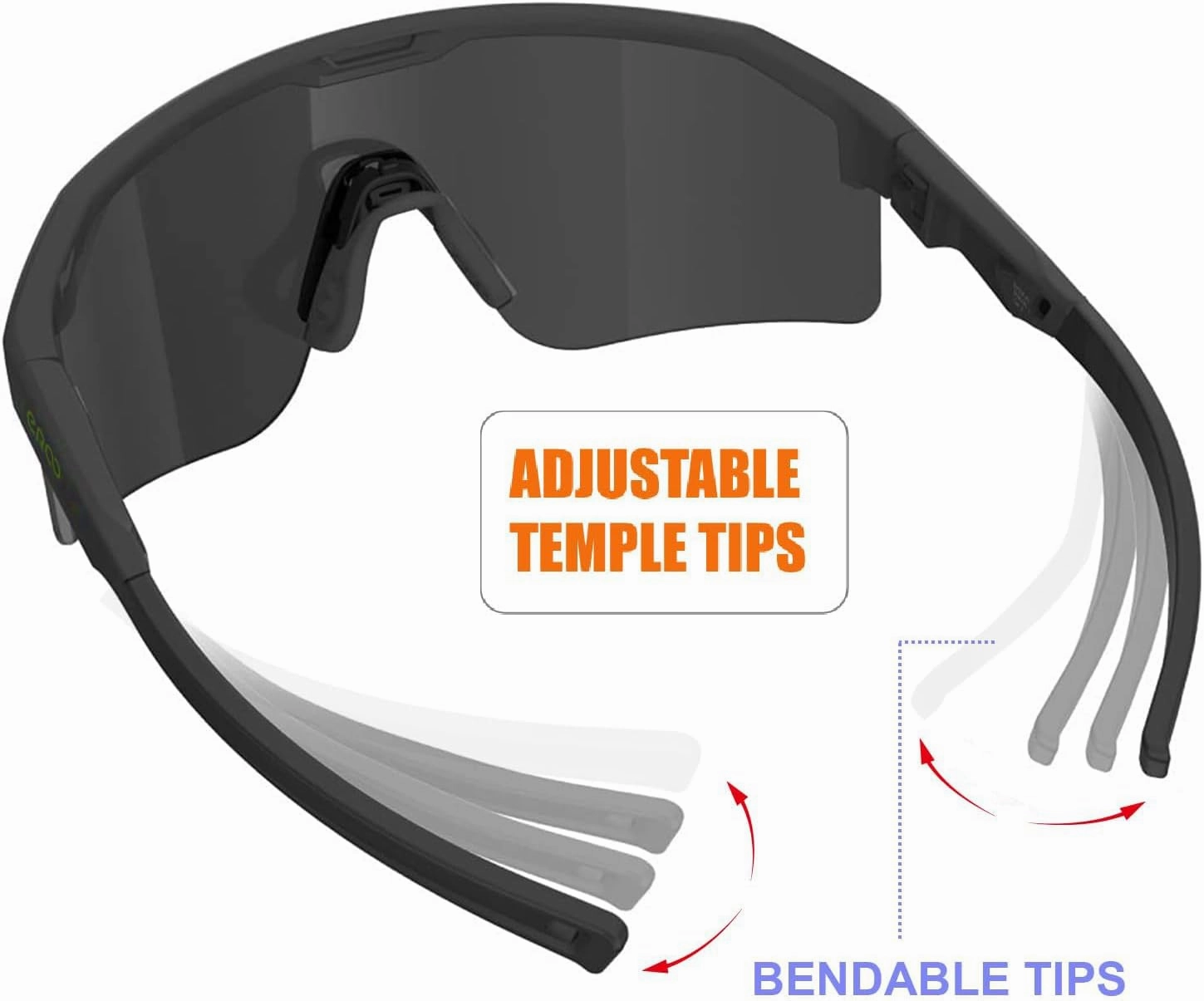 Eazyrun Polarized Small Sports Sunglasses for Youth Women, Baseball Softball Cycling Running Pickleball Padel tennis