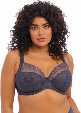 Elomi Women’s Charley Floral Embroidery, Low Plunge, Dd  Bras