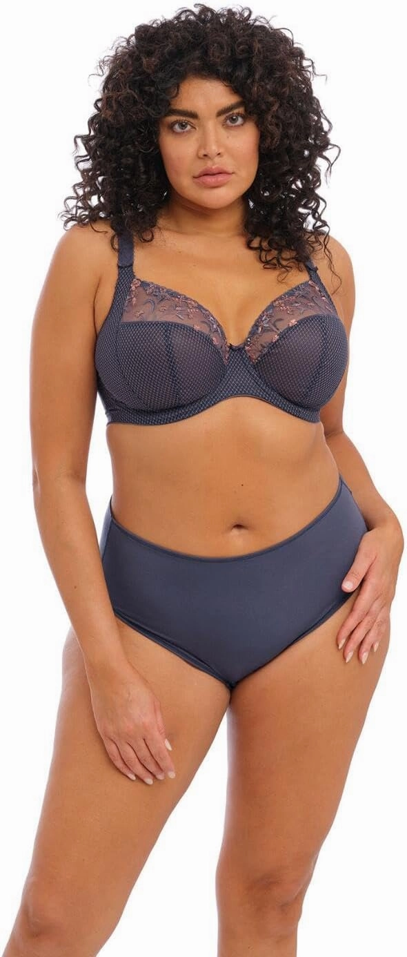Elomi Women’s Charley Floral Embroidery, Low Plunge, Dd  Bras