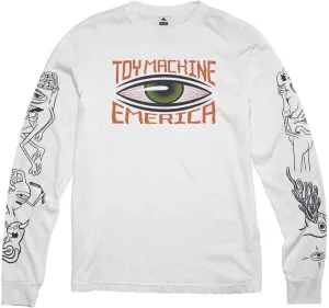 Emerica x Toy Machine Eye Long Sleeve T-Shirt - White