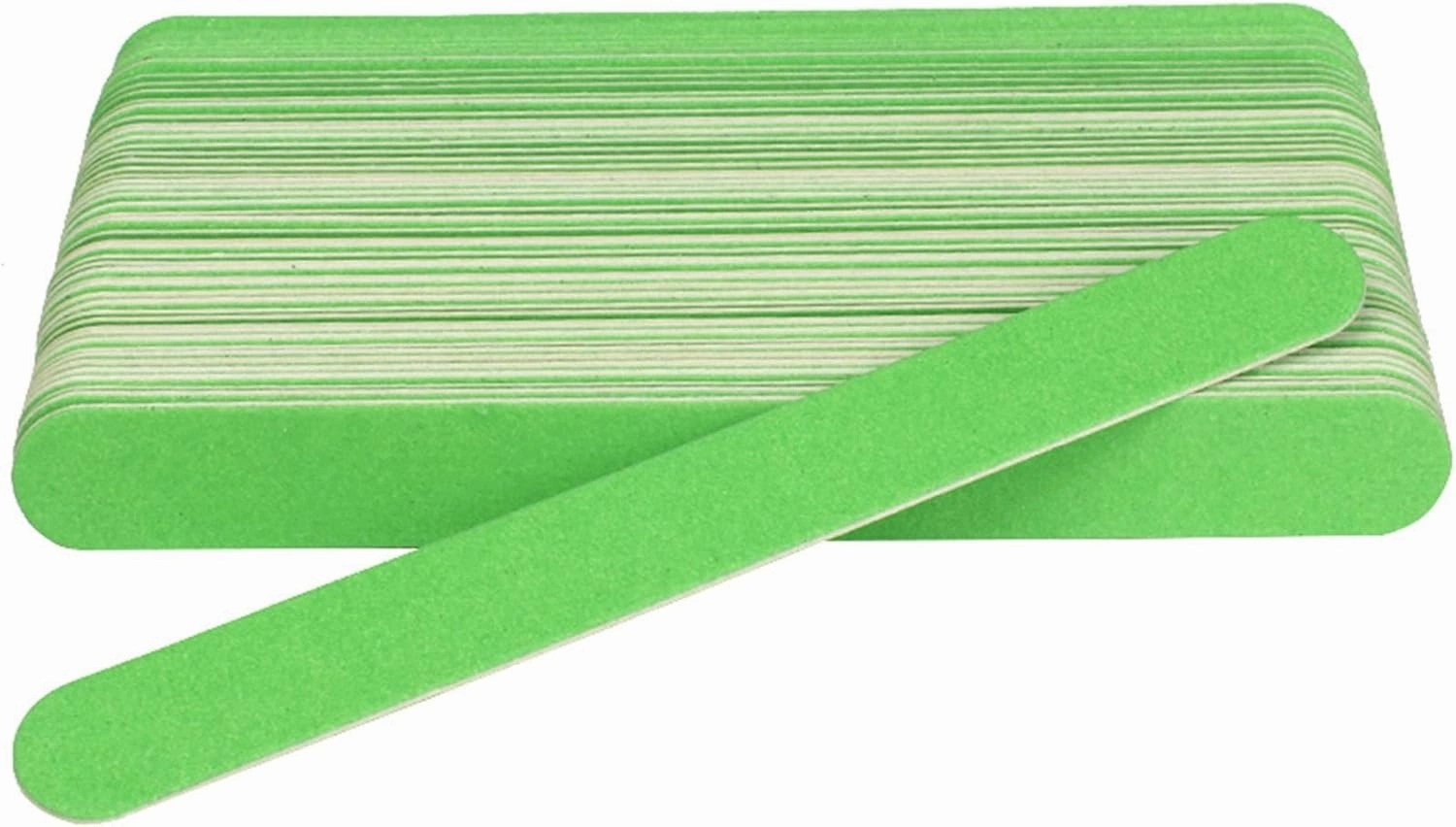 Emery Boards Nail Care kit with Nail File Buffer, 100Pcs Double-Sided Wooden File Professional Nail Files Strong Sandpaper Sanding