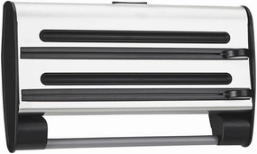 Emsa 505319 Roll Holder Dispenser, Stainless Steel, Grey, 28 x 11 x 41 cm