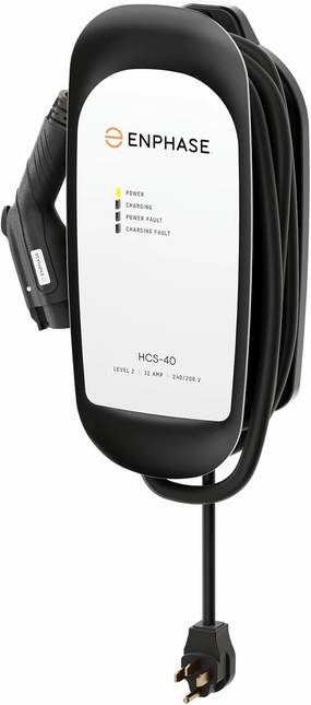 Enphase 32 Amp Plug-in Level 2 EV Charger for Home, HCS-40 (Formerly ClipperCreek), NEMA 14-50, 5-Year Warranty, 25 ft Cable, J1772 Connector, up to 31 Miles of Range per Hour