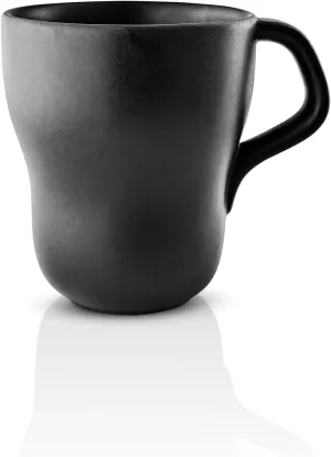 Eva Solo | Nordic Kitchen Cup 35 cl | Outstanding Durability with Oven-safe, Microwave-safe, Freezer-safe Cup for Kitchen | Sleek Stoneware with Scandinavian Design, Rustic Touch | Black