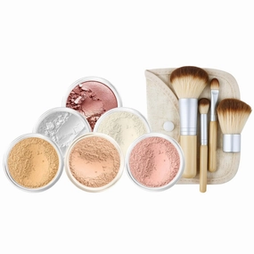 EVERYDAY KIT (BEIGE) Full Size Mineral Makeup Set Matte Foundation Bare Face Sheer Powder Cover