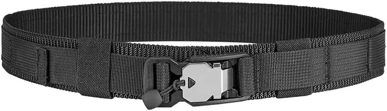 EXCELLENT ELITE SPANKER Military Tactical Belt Magnetic Quick-Release Buckle Webbing Belt for Men