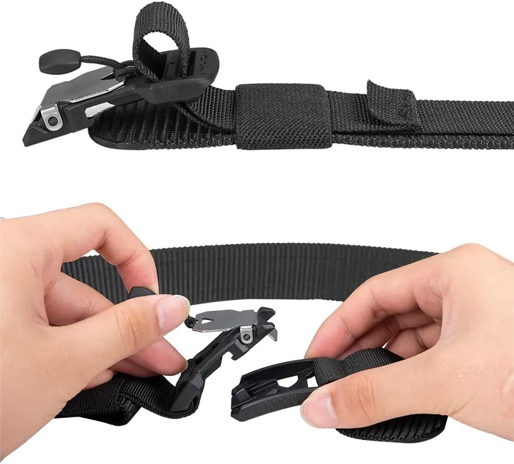 EXCELLENT ELITE SPANKER Military Tactical Belt Magnetic Quick-Release Buckle Webbing Belt for Men