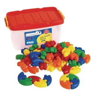 Excellerations Soft Puzzle Pieces - 62 Pieces (Item # PUZZPCS)