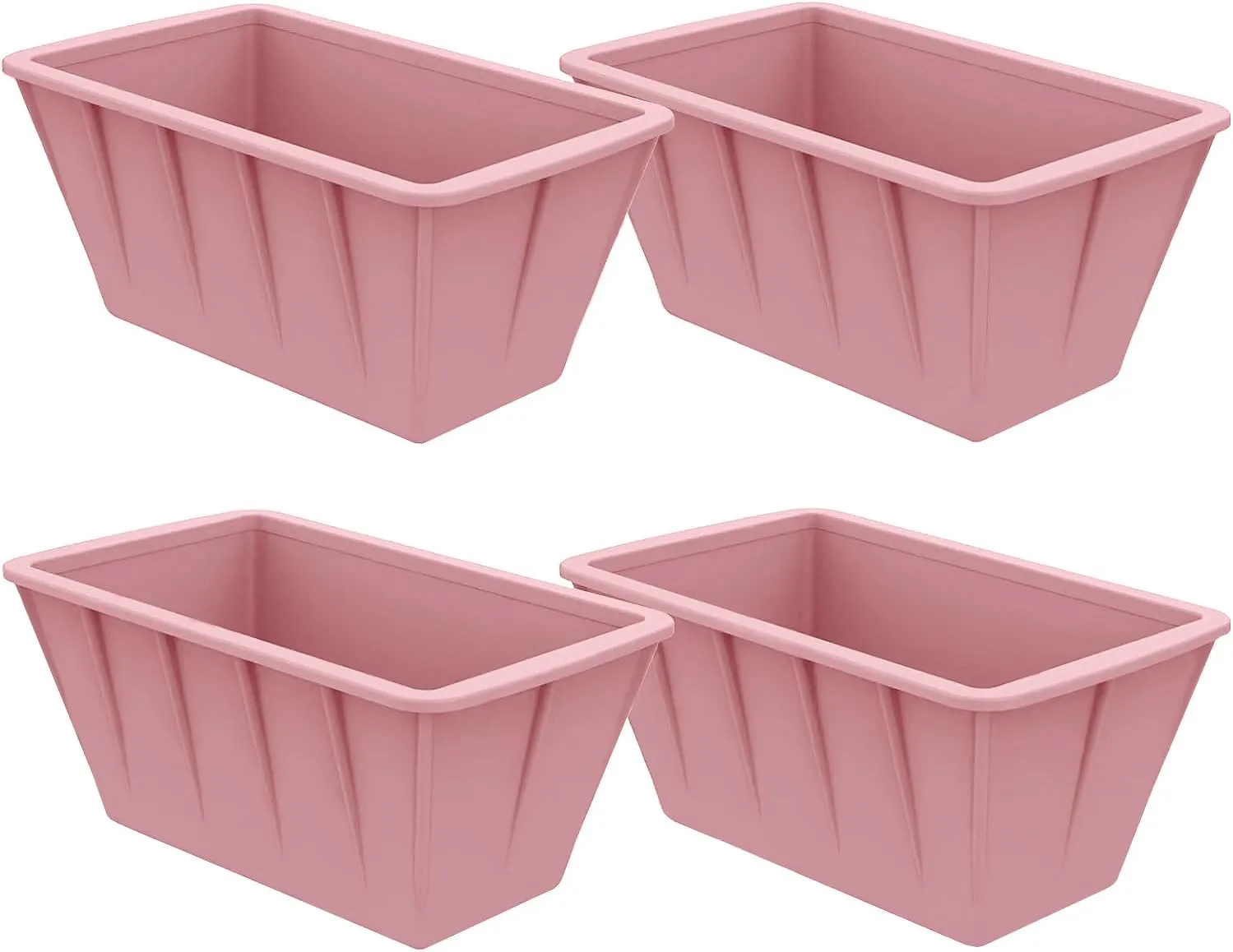 Extra Large Ice Cube Molds 4Pack 32LB Silicone Ice Block Molds for Ice Plunge Tub, Reusable Ice Cube Trays for Freezer, Giant Ice Cube Molds for Home Ice Baths,Cold Plunge Accessories (Pink)
