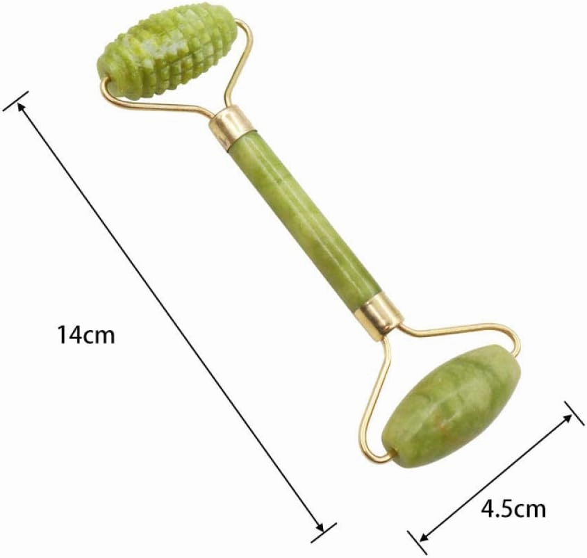 Facial Massage Roller Guasha Board Double Heads Jade Stone Face Lift Body Skin Relaxation Slimming Beauty Neck Thin Lift Tools-C Set