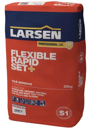 Fast Set Flexible Grey Floor and Wall Tile Adhesive 20kg