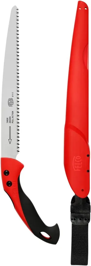 Felco Pruning Saw (F 611) - Classic Tree Pull Stroke Pruner Saw w/ Carrying Sheath