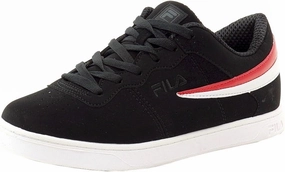 Fila mens Court 13 Low fashion sneakers, Black, White, Dark Shadow, 11 US