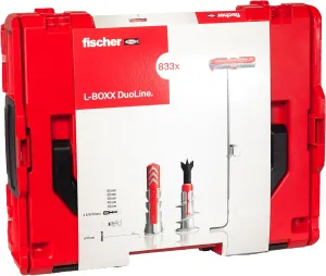 fischer L-BOXX 102 PowerFast II PH DuoLine Assorted Box 833pcs (770x DuoPower, 45x DuoBlade, 18x DuoTec) Standard Fasteners for All Building Materials Safe and Convenient Transport