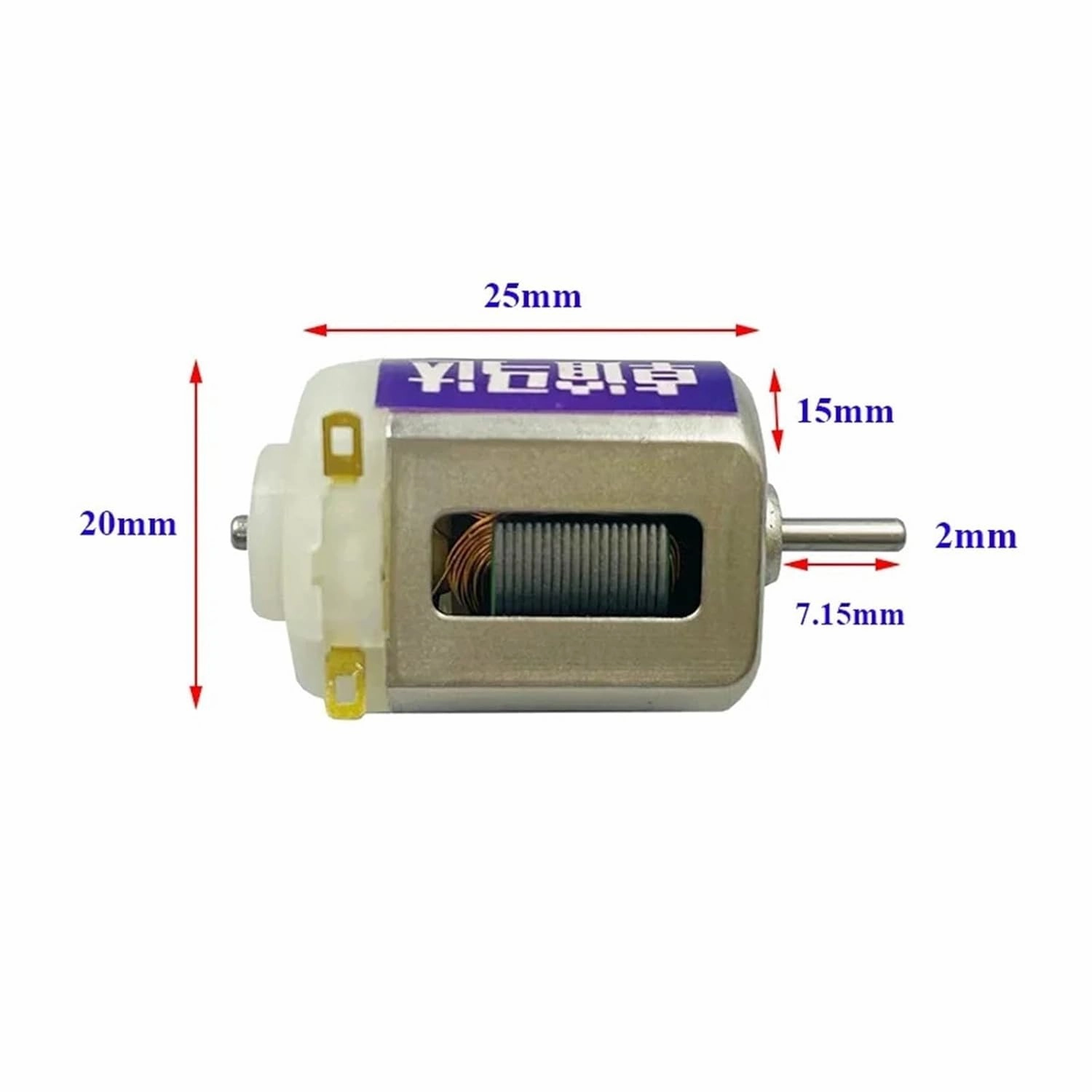 FK-130130 Carbon Brush Motor DC 3.6V-8.4V 52000RPM High Speed Strong Magnetic Micro 20mm Motor DIY RC Toy 4WD Racing Car