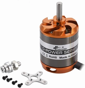 FLASH HOBBY Brushless Motor D3548 1100KV Outrunner Motor for Mini Multicopters RC Plane Helicopter Fixed-Wing Aircraft