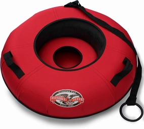 Flexible Flyer Heavy-Duty Commercial Snow Tube. Hard Plastic Bottom Inflatable Adult Sled , 42 x 42 x 11"