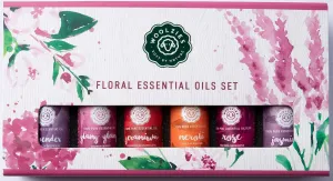 Floral Bliss Essential Oil Set | Pure, Natural & Undiluted Therapeutic Grade Essential Oils for Home, Office, Diffuser | 10 ML (6 Pack, Floral)