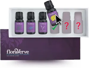 floraVerve Essential Oils Customized Set, Build Your Own Collection, All Natural & 100% Pure Aromatherapy Essential Oils, NO More Pre-Set Collection - Pick Only Those You Like! (6x10mL)