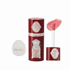 Flower Knows Strawberry Cupid All Day Glow Liquid Blush 04 Little Angel Cushion Powder Puff Set