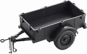 FMS FCX18 RC Cars Accessory for 1:18/1:12 Crawler Trucks - Land Cruiser 80 & 1:12 RC Cars: Utility Trailer Type A Black