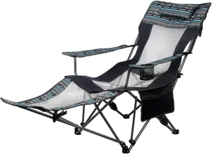 Folding Chair Outdoor Chair Leisure Outdoor Camping Chair Folding Chair Recliner Chair Portable Lunch Break Wild Sports Folding Chair (Color : Dark Grey, Size : A)