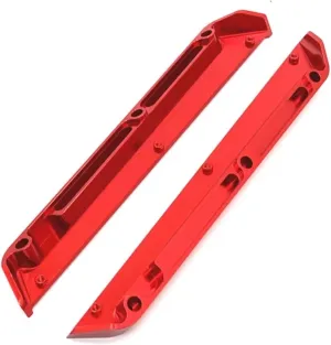 for Wltoys 124016 124017 124018 124019 124007 1/12 RC Metal Parts Remote Control Car for Chassis Guard Parts RC Car DIY Parts(Red)
