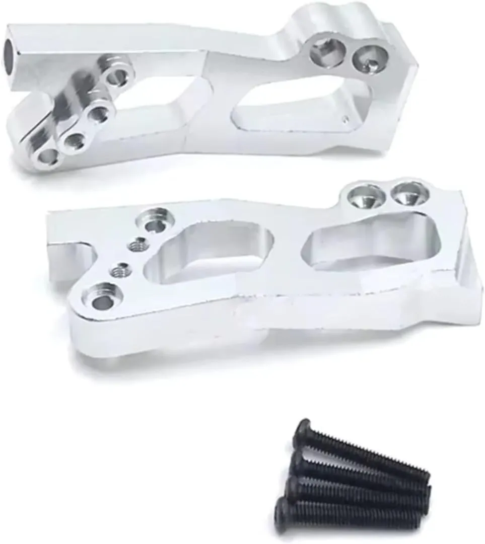for Wltoys for 12423 12427 12428 12429 FY01 FY02 FY03 FY07 FY08 Remote Control Car Support Lelft Right Rearsuspension Frame Metal RC Upgrade Parts(Silver)