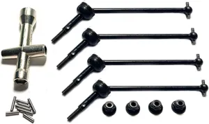 for Wltoys for 144010 144001 144002 1/12 124016 124017 124018 124019 1/14 RC Car M3 Nut Upgrade CVD RC Car Upgrade Accessories RC Upgrade Parts(Black)