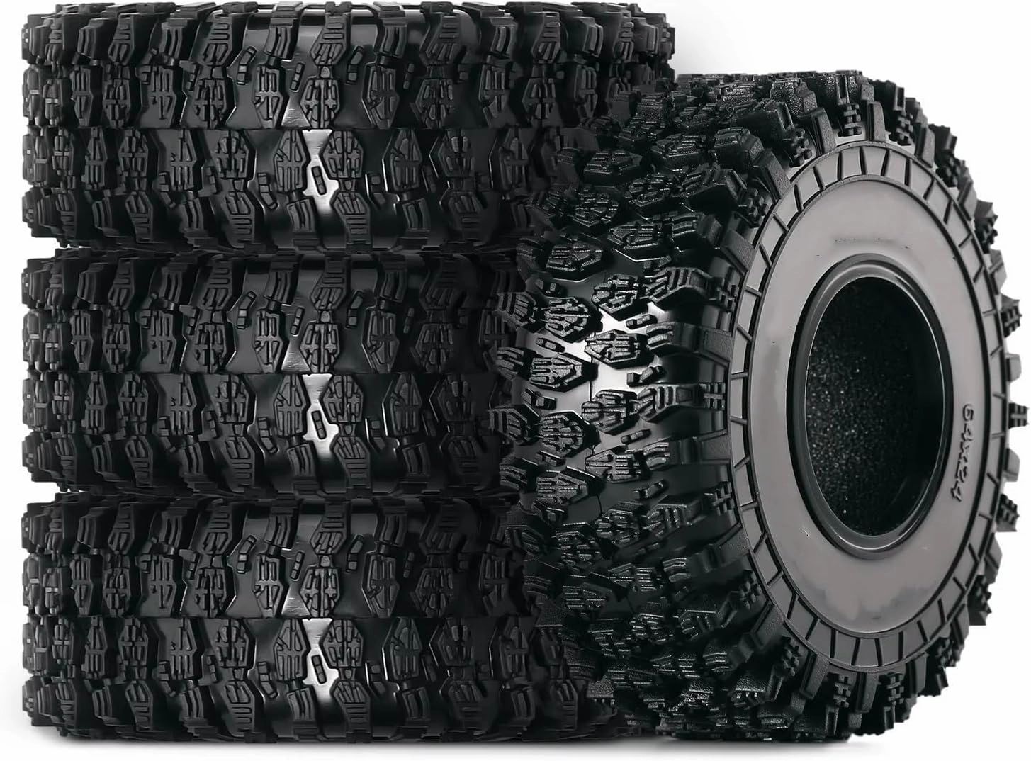 for Axial for SCX24 for FMS for FCX24 for AX24 Upgrade 64 * 24mm 1.0 Crawler Tires for Super Soft Sticky for 1/18 1/24 RC Crawler Car RC Vehicle Wheels Tires