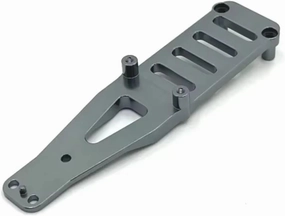 for Wltoys 124006 12423 12427 12428 12429 Metal Second Floor Plate 1/12 RC Car Upgrade Parts Accessories RC Car DIY Parts(Gray)